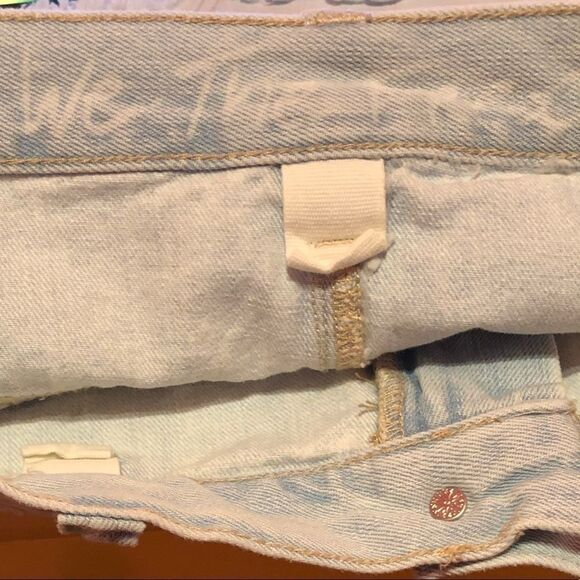 UO We The Free Raw Hem Denim Skirt Size 31 = 12 - Picture 4 of 12